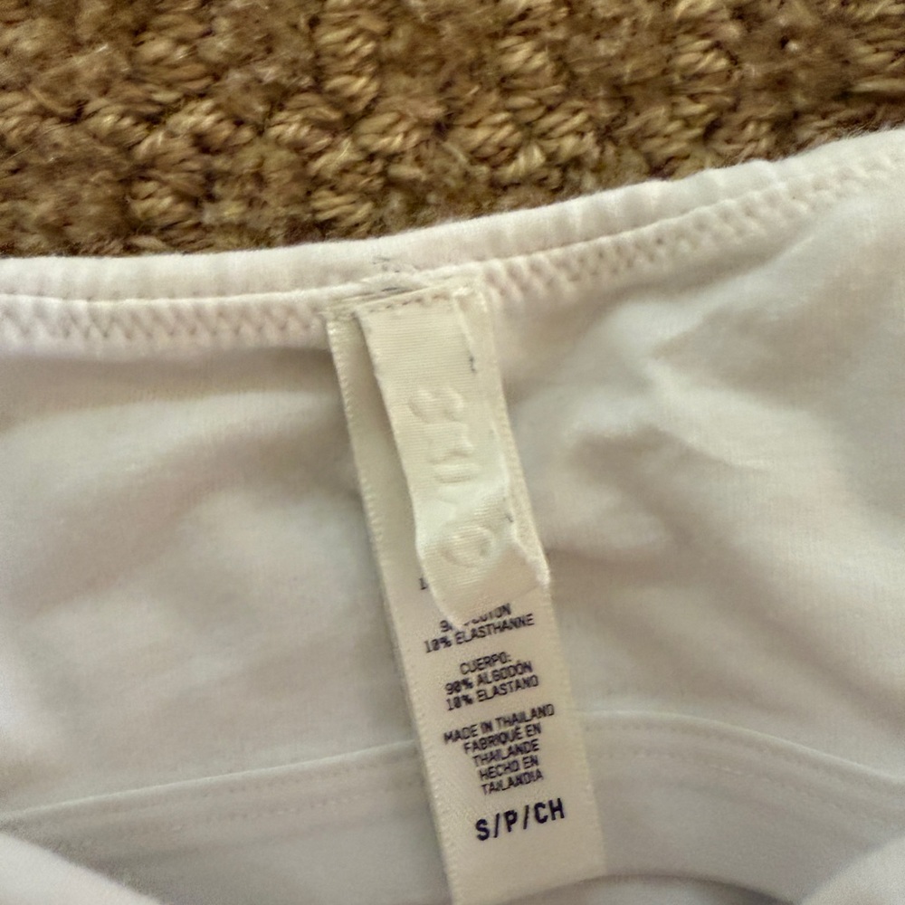 Skims Basic White Spaghetti Strap Top - image 2